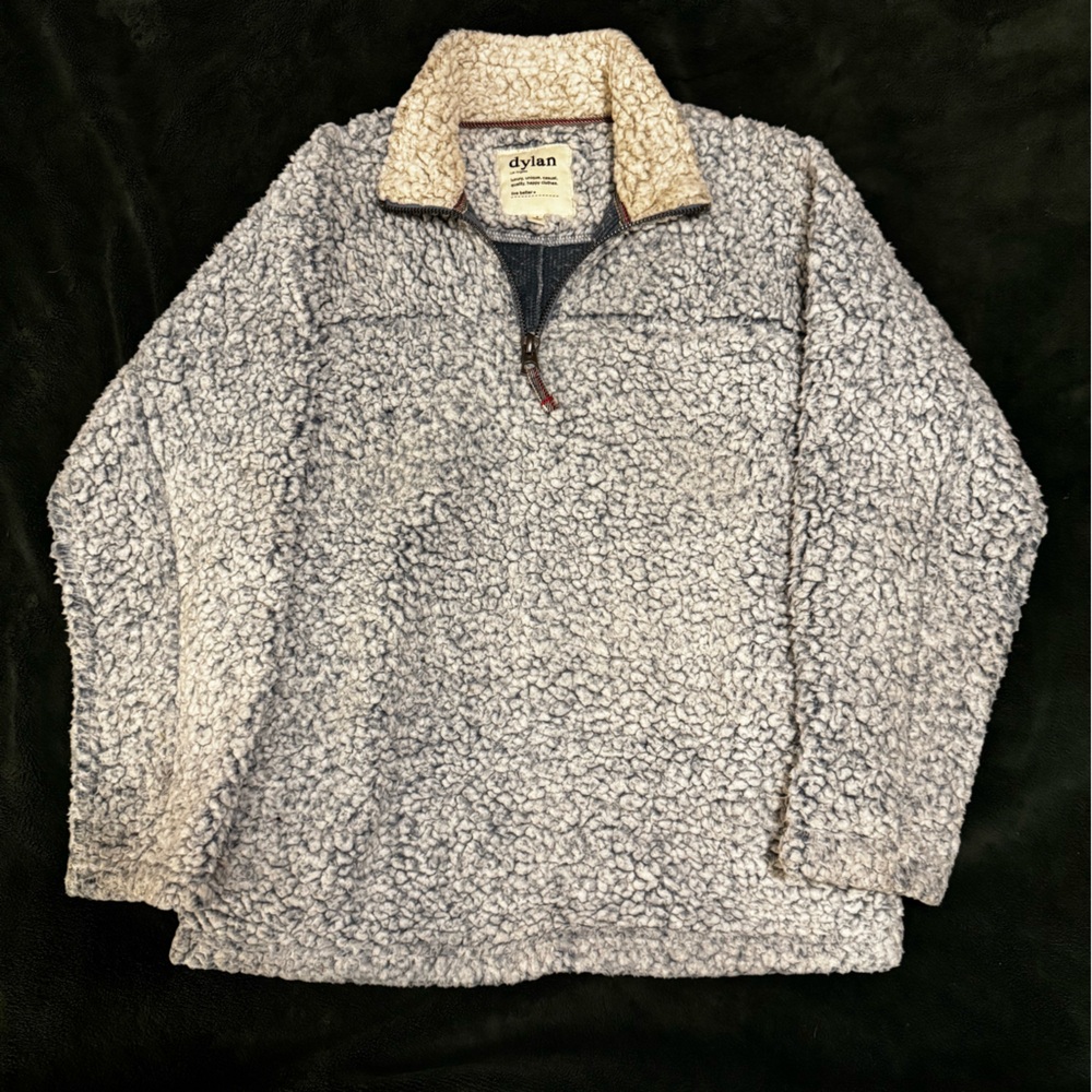 Blue/grey Sherpa Fleece Jacket